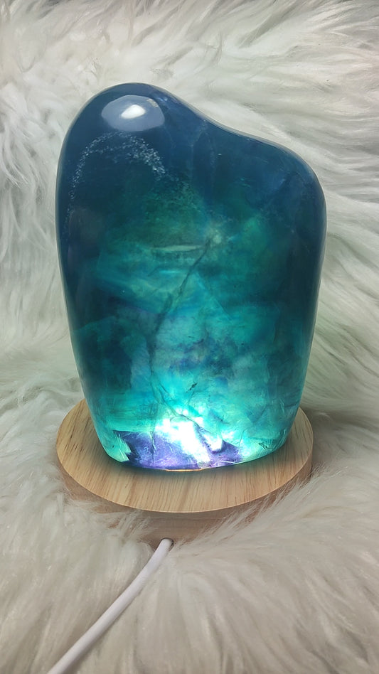 Lampara fluorita multicolor 1067 gramos