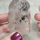 ✨ Punta cuarzo roca + hematite + rutilo n°26 - Video