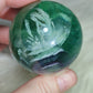 Esfera fluorita snowflake 222 gramos