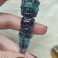 Phurba o daga tallada a mano en fluorita multicolor alta calidad