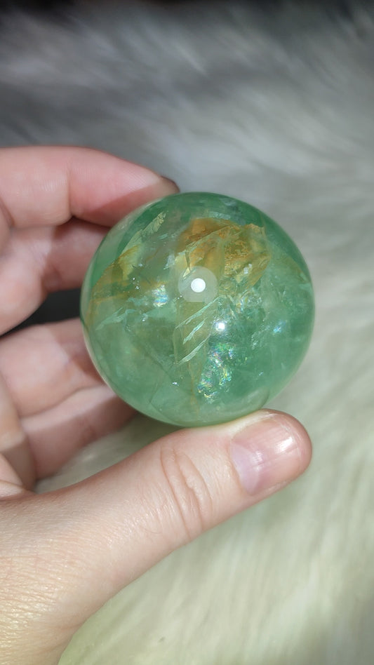 Esfera fluorita verde alta calidad n°40