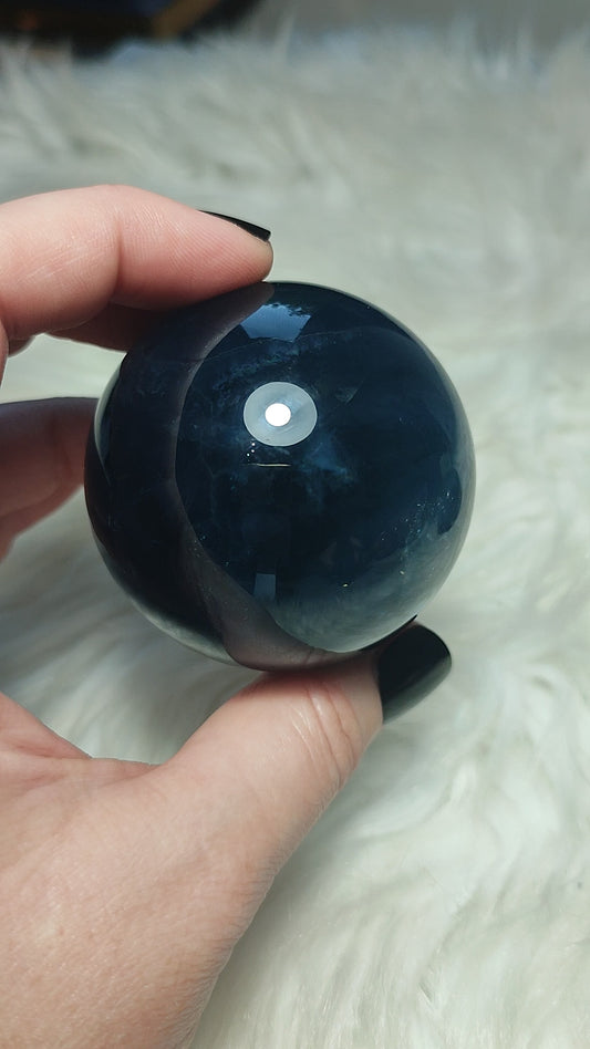 Esfera fluorita azul de alta calidad n° 81