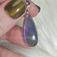 Colgante plata 925 con labradorita purpura n° 357
