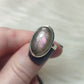 Anillo plata 925 con labradorita multicolor - ajustable n° 20