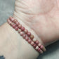 Pulsera elástica bolas 4 mm - Rodonita