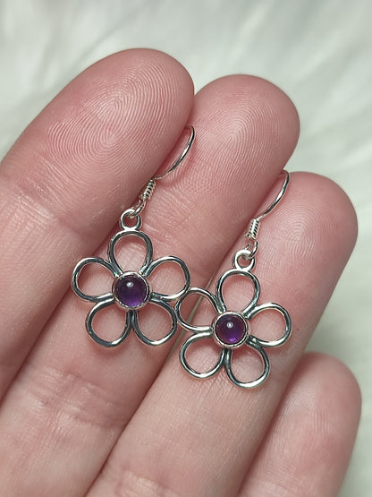 Pendientes plata 925 - Modelo Flor