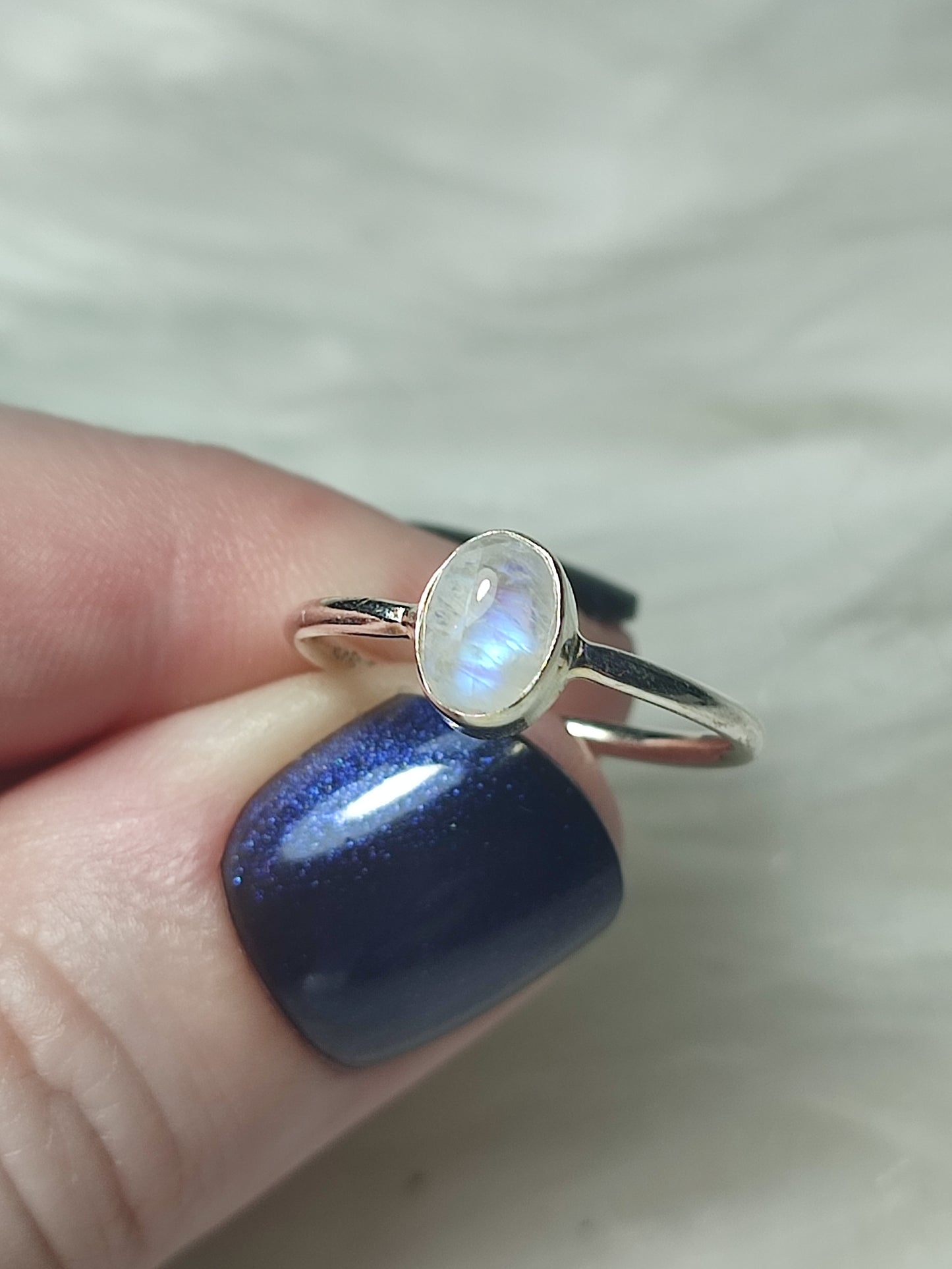 Anillo plata 925 con mineral 17.50 mm - Leer descripción