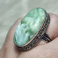 Anillo baño de plata con hemimorfita - ref.138