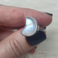 Anillo plata de ley 925 con piedra luna- Modelo Luna 153