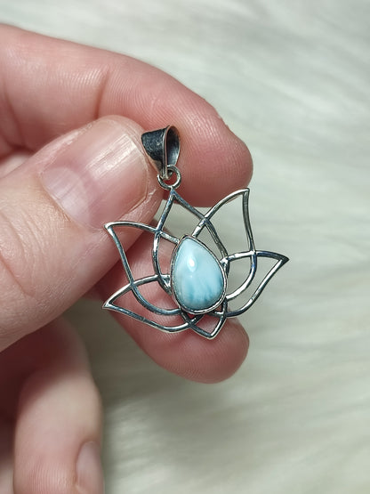 Colgante plata 925 Flor de Loto