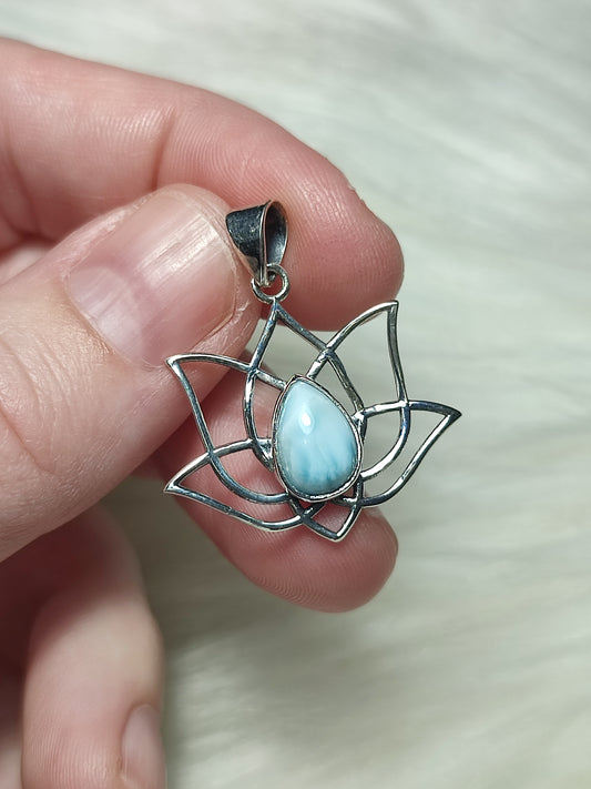 Colgante plata 925 Flor de Loto