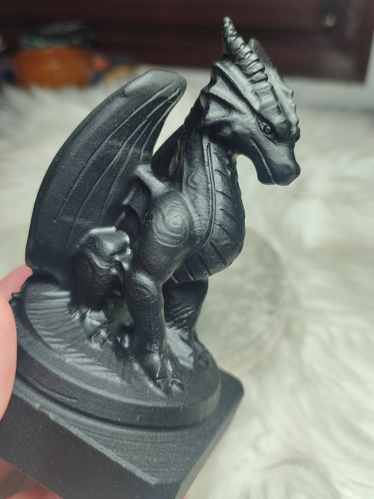 Dragón obsdiana negra + 500 gramos