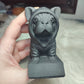 Bulldog francés tallado en obsdiana + 400 gramos