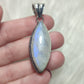 Colgante baño de plata con piedra luna 8