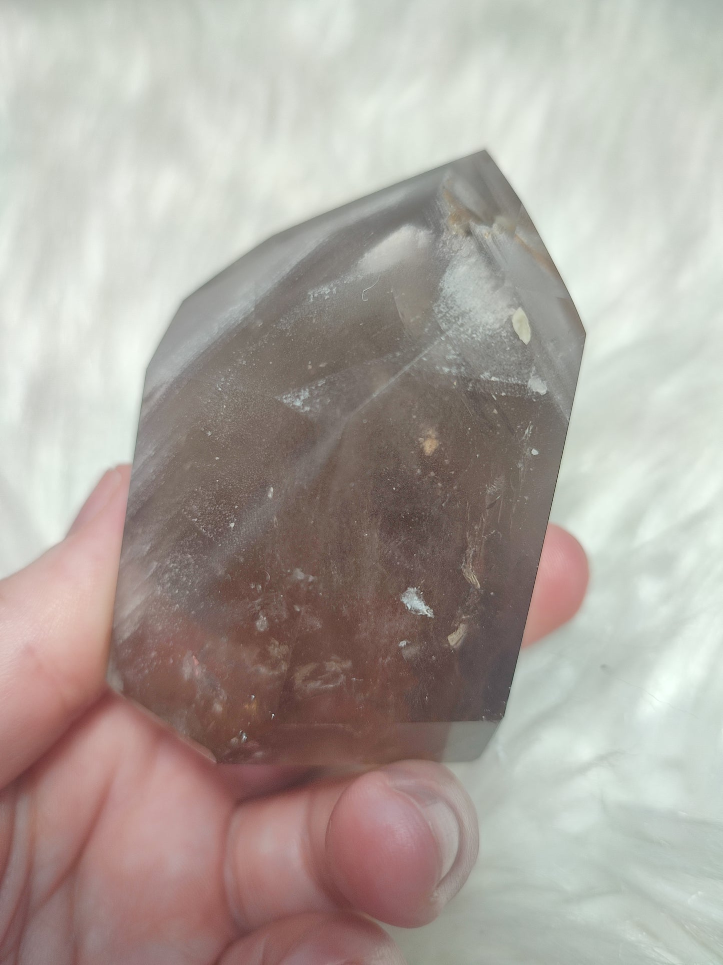 Cuarzo chamanico con fantasma n° 122 - Brasil