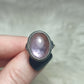 Anillo plata 925 con mica morada - ajustable n° 2
