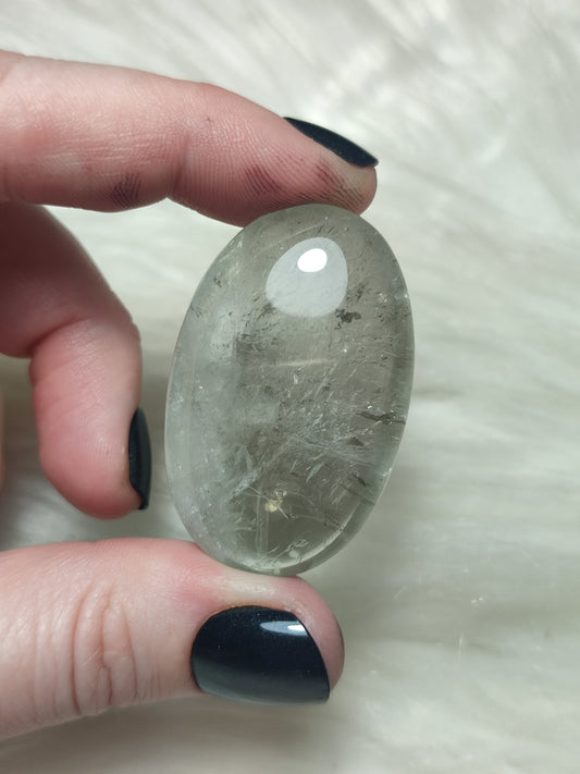 Rodado prasiolita - amatista verde n°27