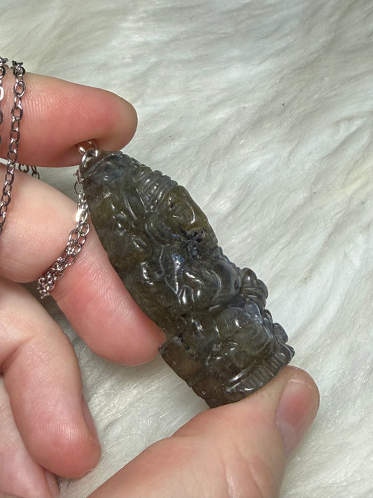 Collar Labradorita Ganesha - Ganesh n°238