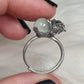Anillo plata de ley 925 con aguamarina - Dragón bebé 305