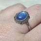 Anillo plata de ley 925 con cianita azul - Mod 10