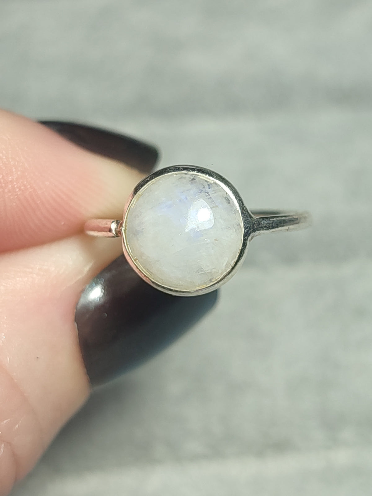 Anillo plata 925 piedra luna o ojo de Tigre - Modelo Destino