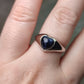 Anillo plata de ley 925 con pietersita corazón - n° 52