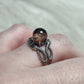 Anillo plata de ley 925 con cuarzo jardín - n° 55