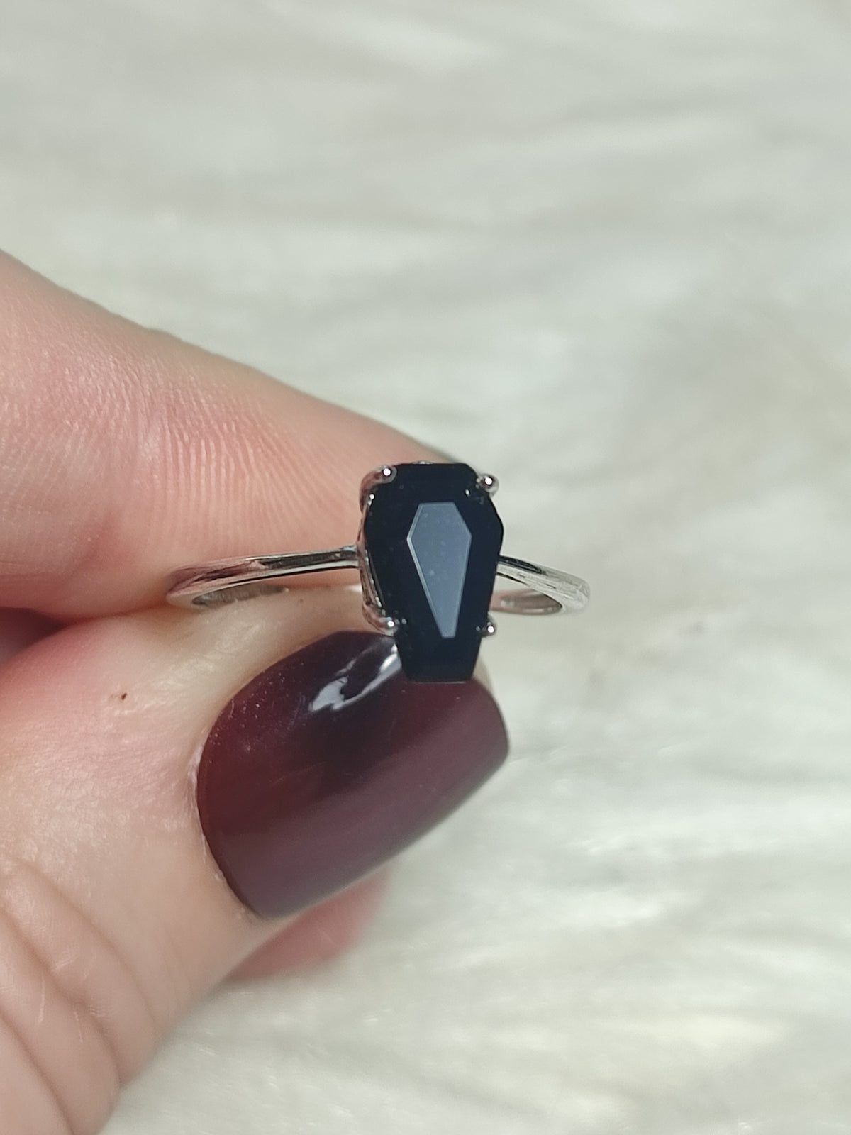 Anillo plata 925 con espinela - ajustable n° 25