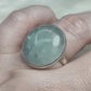 Anillo plata 925 con amatista trapiche - ajustable n° 37