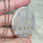 Collar mamá y bebé búho y en la Luna con piedra sol n° 6