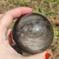 Esfera obsidiana plateada alta calidad - 595 gramos