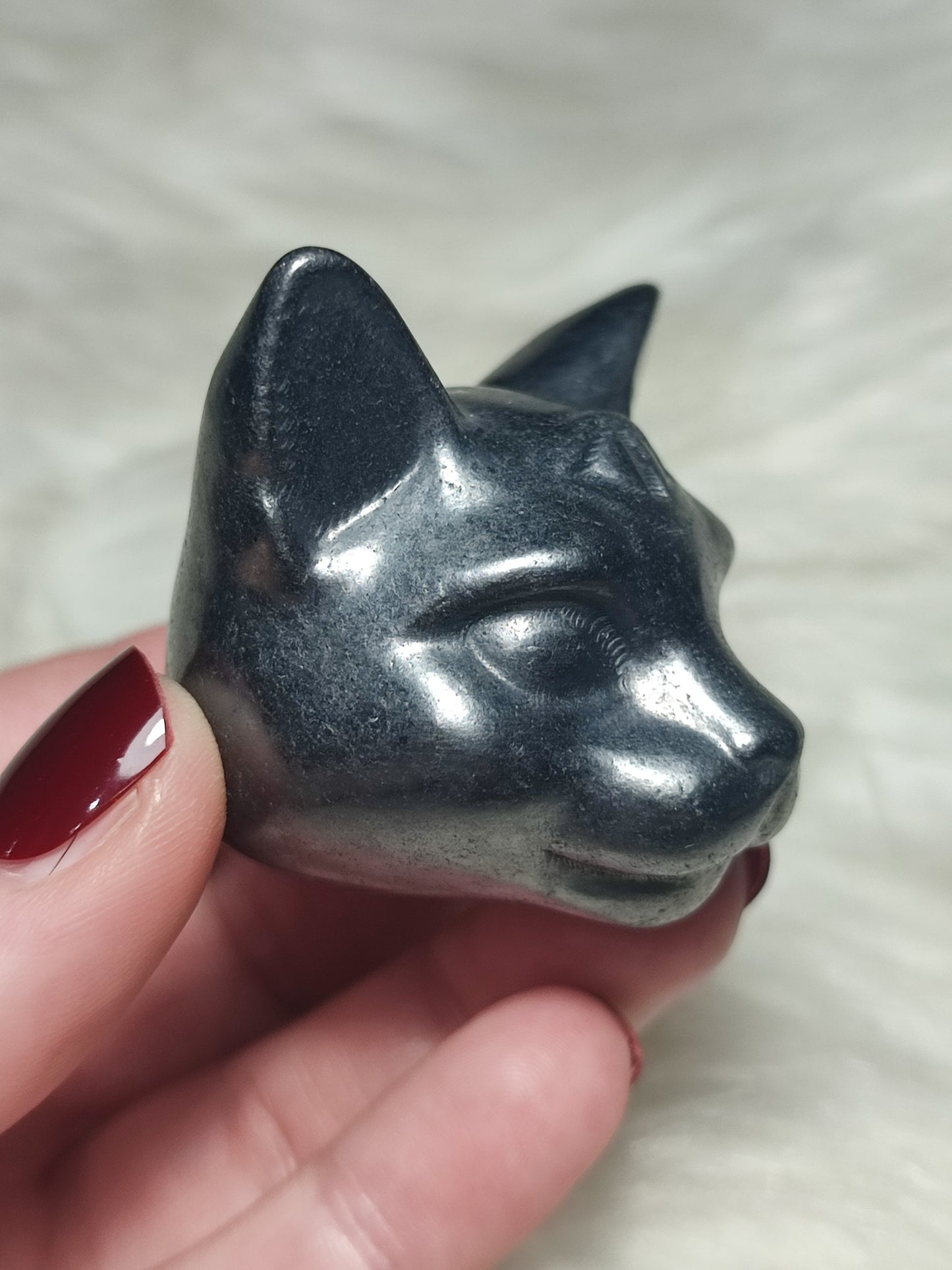 Cabeza Gato Bastet Shungit