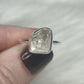 Anillo plata de ley 925 con herkimer - 17.50 mm diámetro