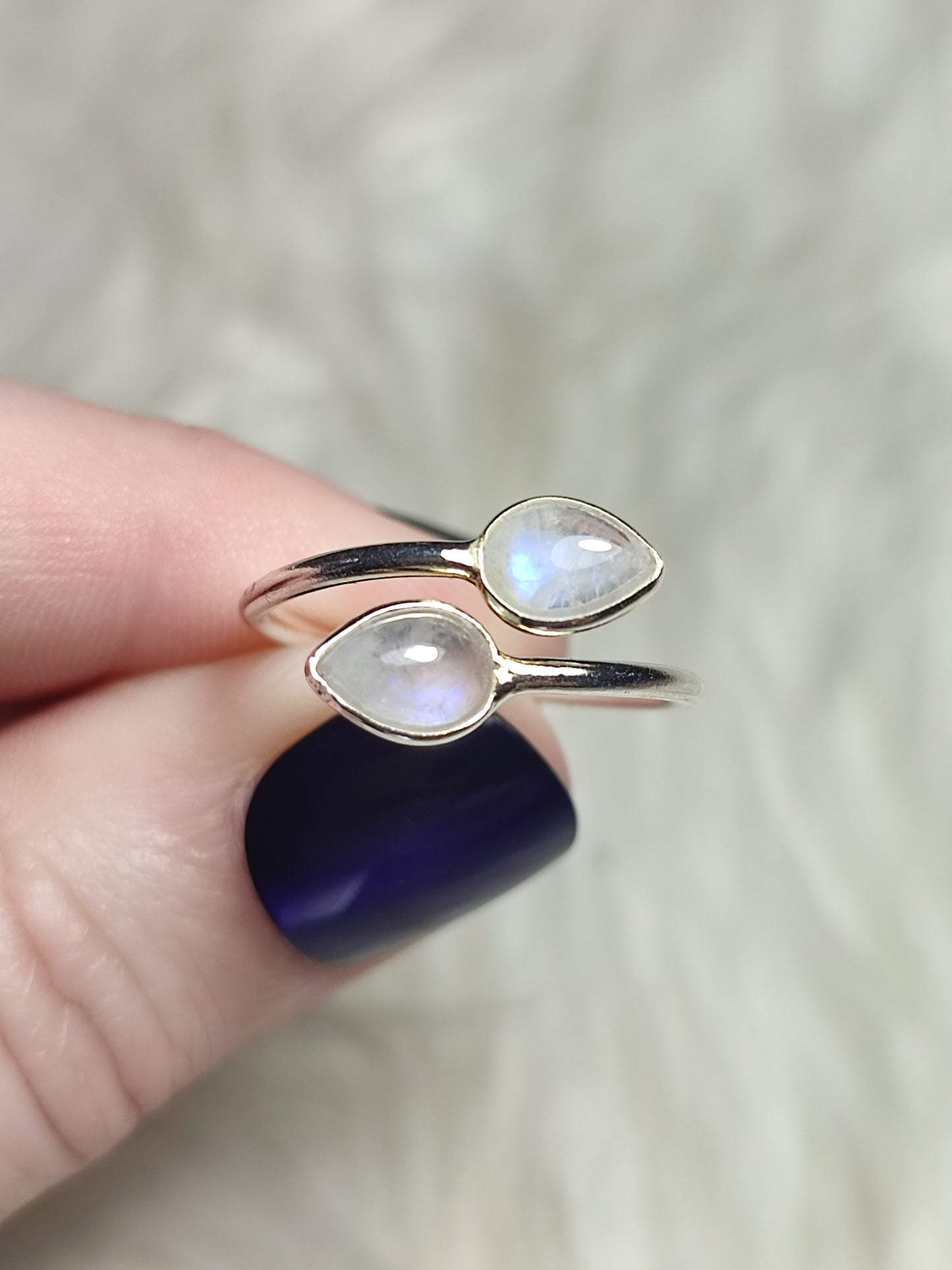 Anillo plata 925 Modelo Doble Lágrima