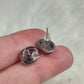 Pendientes plata 925 con mica morada n° 351