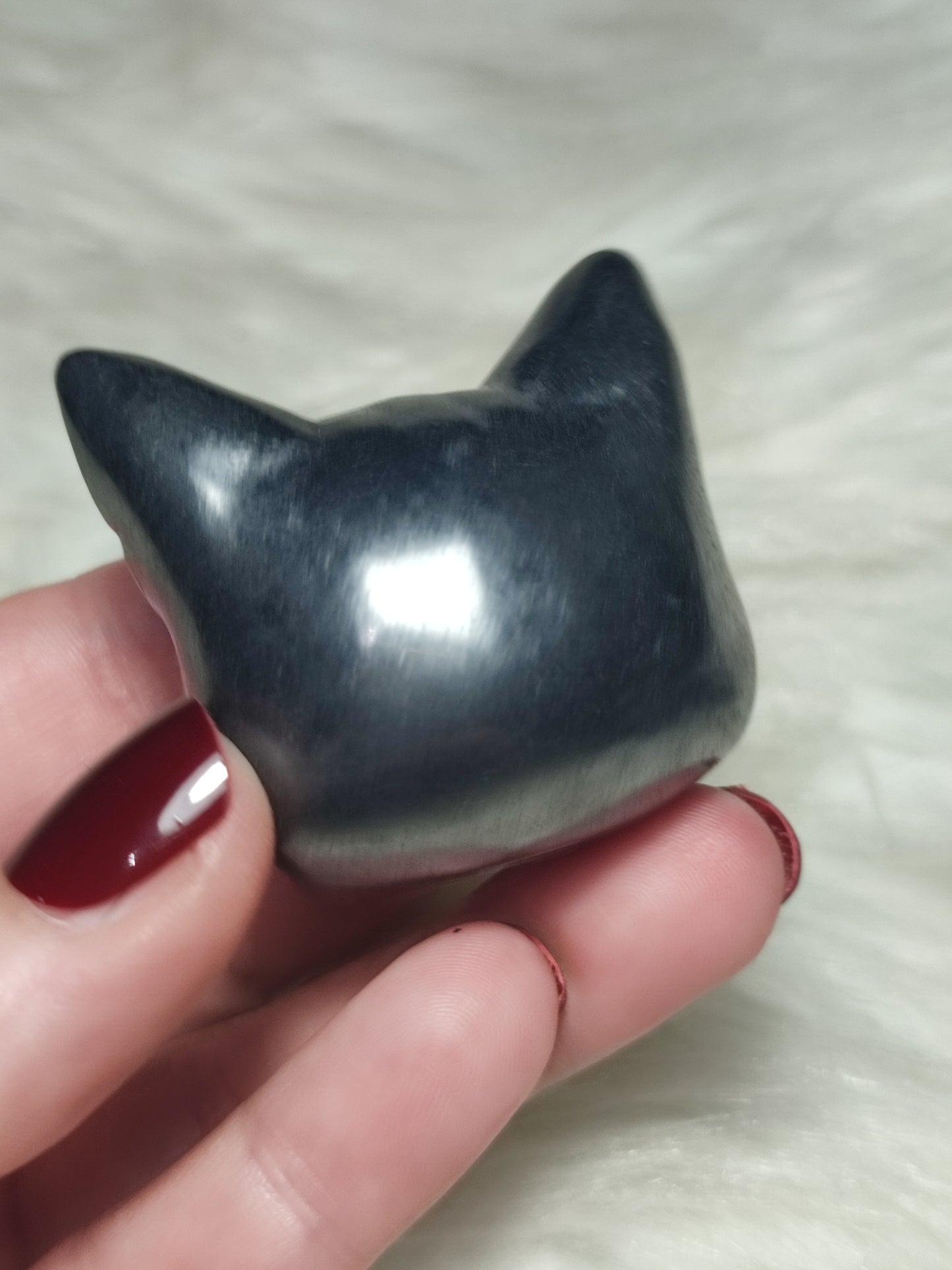 Cabeza Gato Bastet Shungit