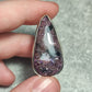 Anillo baño de plata con charoita n°9