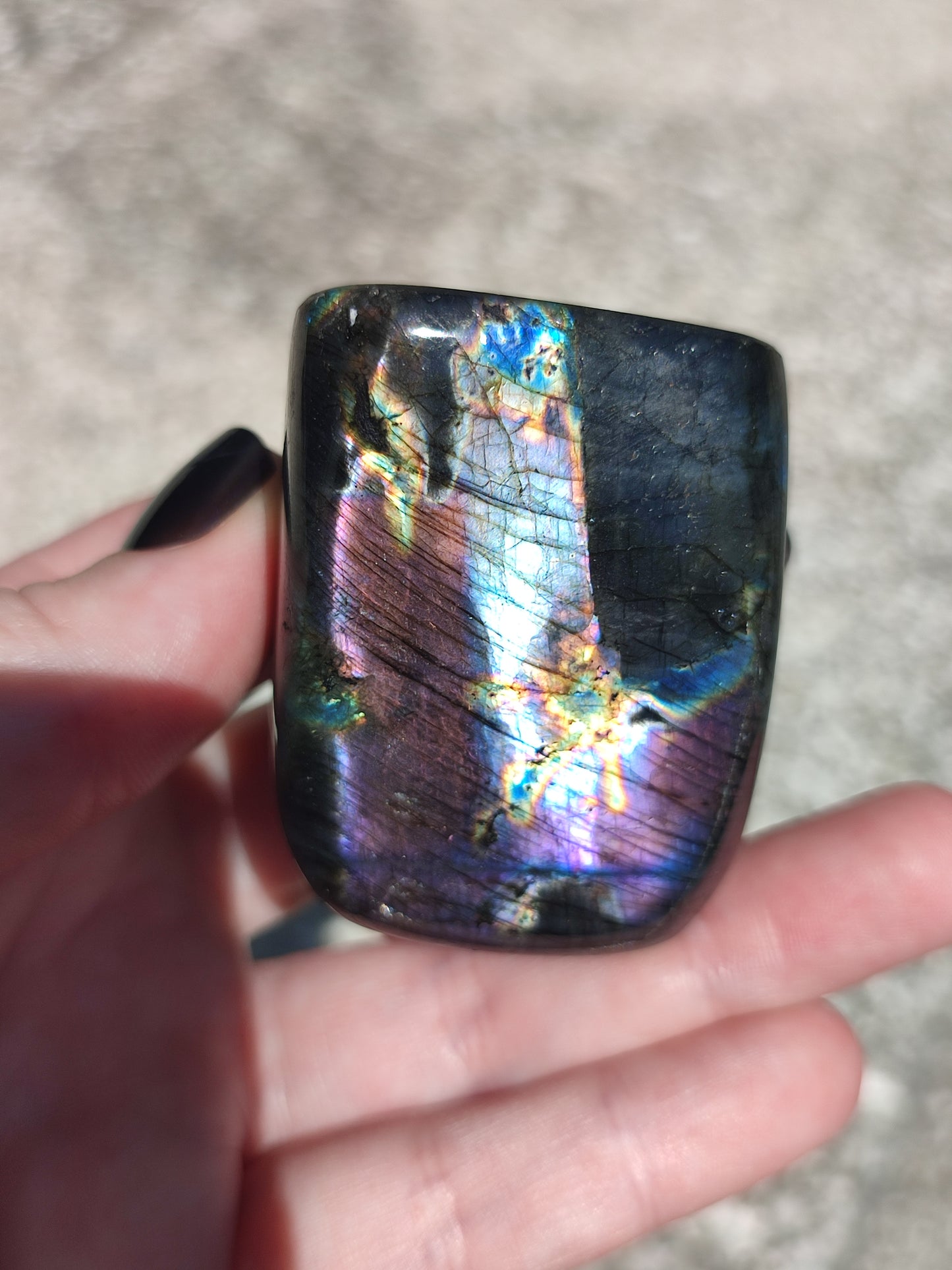 Monolito labradorita flash Espectrolita - Ver video