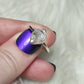 Anillo plata 925 con Diamante Herkimer Ajustable