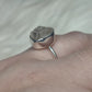 Anillo plata de ley 925 con herkimer - 16.50 mm diámetro