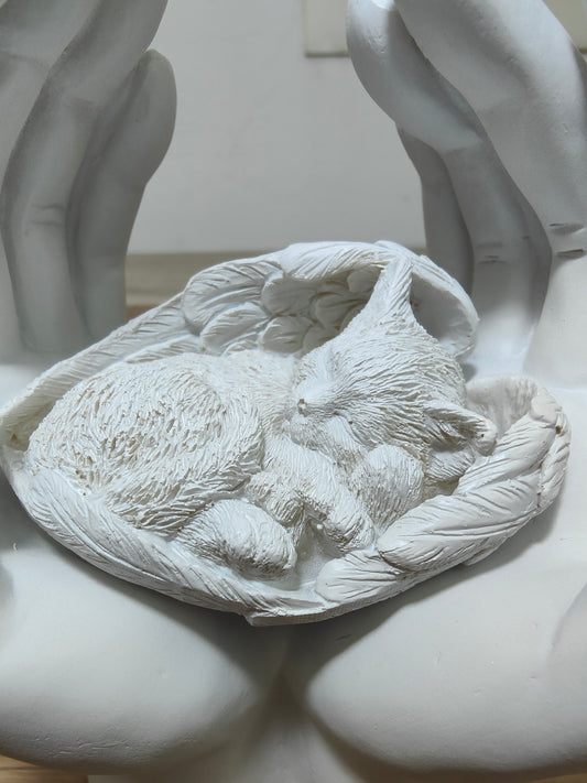 Tributo "Siempre Gatuno"- Escultura Gatito angelical
