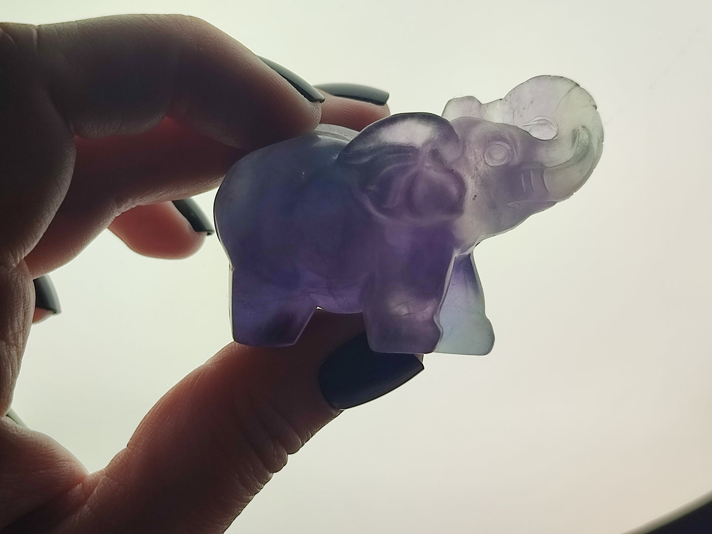 Elefante de la suerte - Flúorita