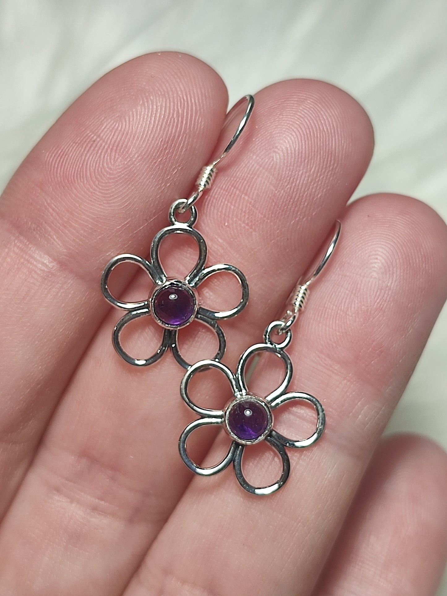 Pendientes plata 925 - Modelo Flor