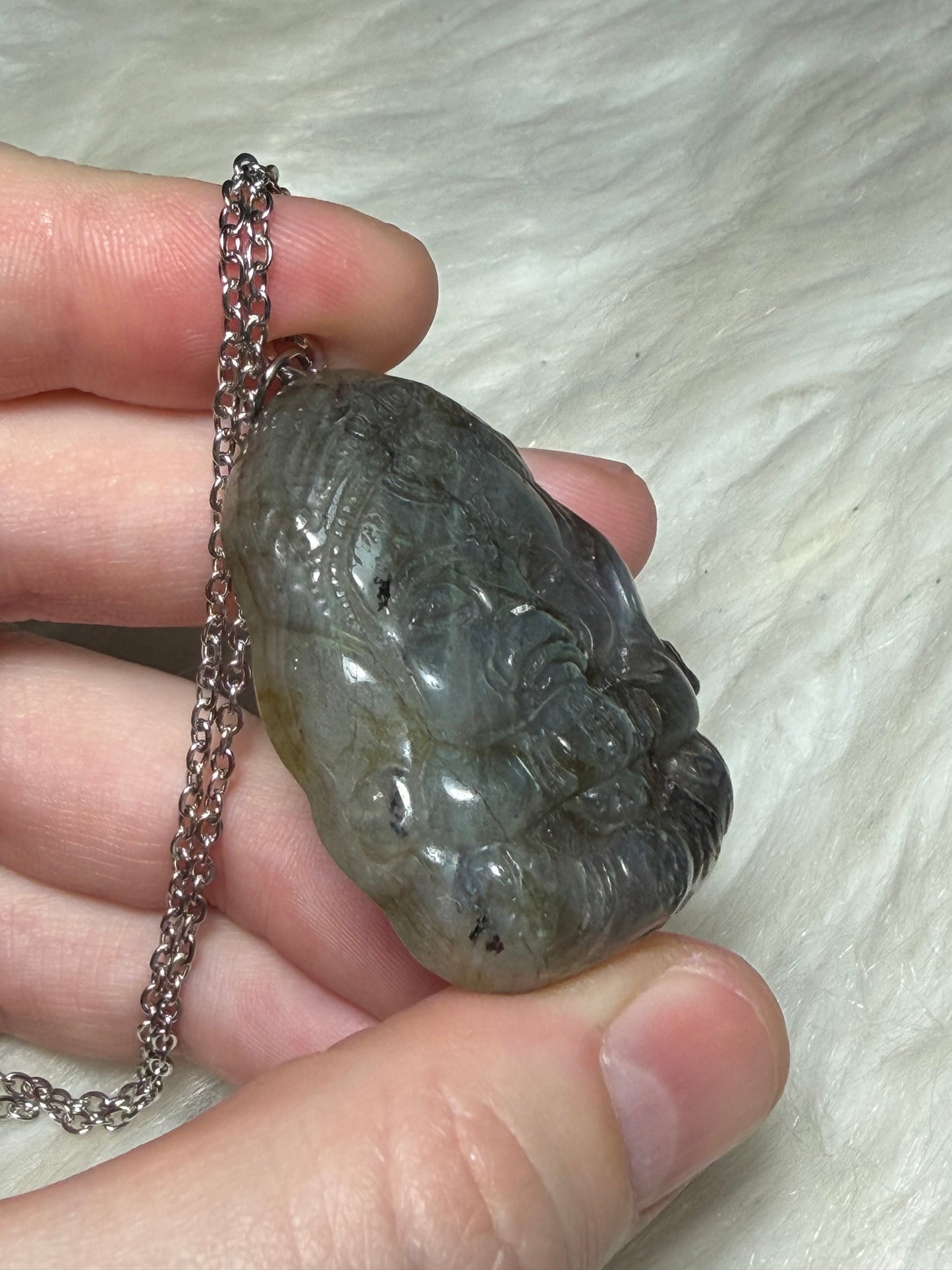 Collar Labradorita Ganesha - Ganesh n°247