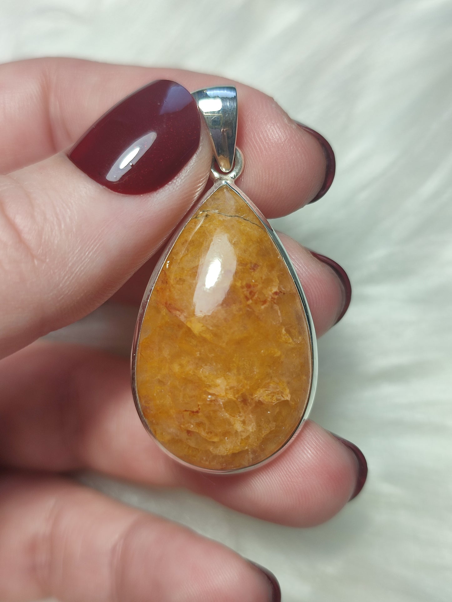 Colgante plata 925 con cuarzo Sanador n°118