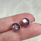 Pendientes plata 925 con mica morada n° 351