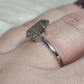 Anillo plata 925 con herkimer - ajustable número 1