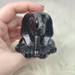 Busto Horus tallado en Obsidiana negra n° 28