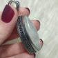 Colgante baño de plata con piedra luna 8