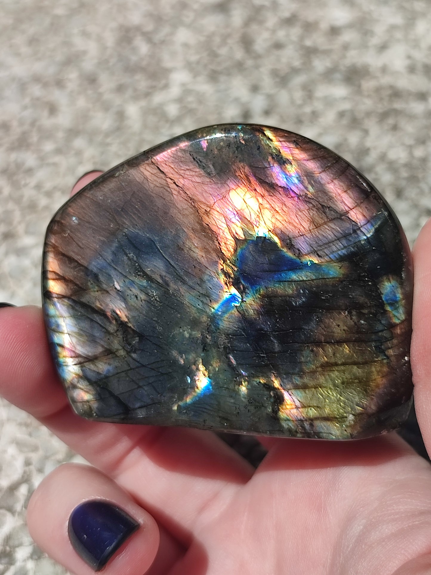 Monolito labradorita flash Espectrolita - Ver video